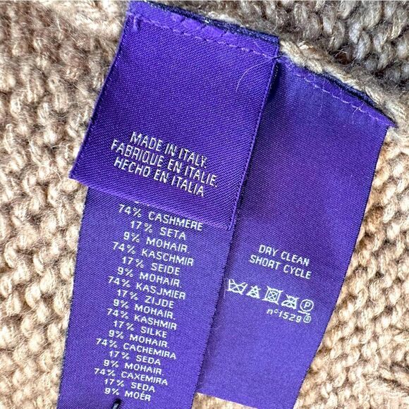 Ralph Lauren Collection Pre-Fall 2015 Camel Cashmere Blend Turtleneck Sweater - Picture 15 of 16